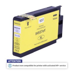 Cartus compatibil (1.65K) HP 937e EvoMore Yellow (4S6W8NE, HP937E) pentru Officejet Pro 9120e All in one 9122e 9125e 9132e 9135e 9110b 9117b 9120b 9130b OfficeJet 9720e Wide Format One 9730e