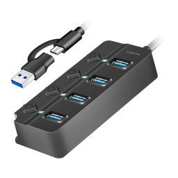UA0419, USB-A 3.2 Gen2 x 4, Negru