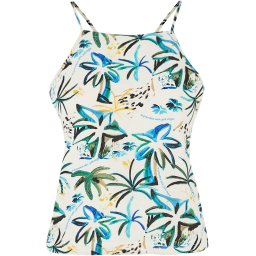 Just Rhyse Top 'Waikiki' azur / verde / portocaliu / alb