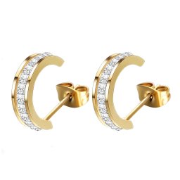 Cercei Supreme din Inox placati cu AUR 18K