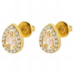 Cercei Royal din Inox placati cu AUR 18K