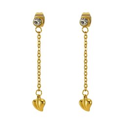 Cercei Lant Cupid II din Inox placati cu AUR 18K