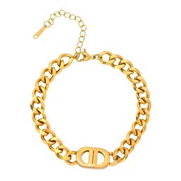 Bratara Paris din Inox placata cu AUR 18K