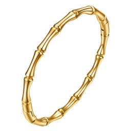 Bratara Fixa Cesary din Inox placata cu AUR 18K