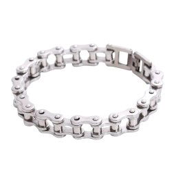 Brățara Chain din Inox placată cu AUR ALB 18K - pentru barbati
