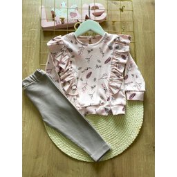 Set 2 piese Irina - Colant si Bluzita cu Volanase