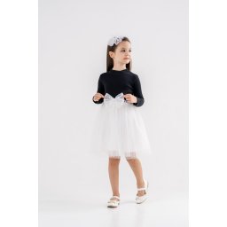 Rochie Ella cu Fustita din Voal si Stele Aplicate