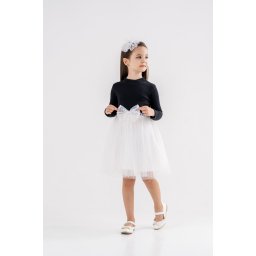 Rochie Ella cu Fustita din Voal si Stele Aplicate