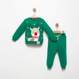 Compleu 2 Piese Snowy Rudolf Green