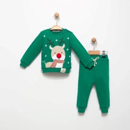 Compleu 2 Piese Snowy Rudolf Green