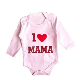 Body Bebelusi I Love Mama-100% Bumbac