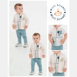 Set 3 Piese Baietei Tropical Jeans