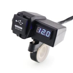 Priza dublu usb cu voltmetru si intrerupator