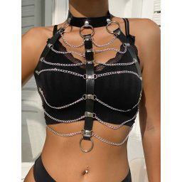 Eross top Collar Belt OS Black