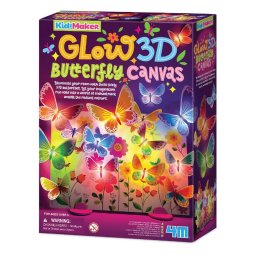 Set creativ - panou luminos cu fluturi 3d - kidzmaker