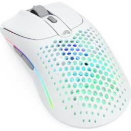 Mouse Gaming Model O 2 Wireless, 26000 DPI, RGB, Ultralight 68g, Hybrid 2.4GHz, Bluetooth, 6 butoane, Alb