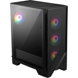 Carcasa MAG FORGE 121A B75 PCIE5, Mid Tower, RGB, Sursa 750W, Negru