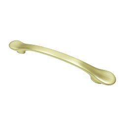 Maner metalic pentru mobilier, model Uriel, distanta dintre gauri = 128 224 mm, finisaj auriu mat (Distanta dintre gauri: 224 mm)