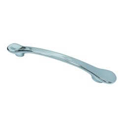 Maner metalic pentru mobilier, model Uriel, distanta dintre gauri = 128 224 mm, finisaj crom lucios (Distanta dintre gauri: 224 mm)