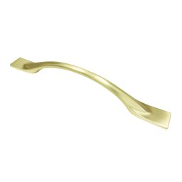 Maner metalic pentru mobilier, model Tara, distanta dintre gauri = 128 192 mm, finisaj auriu mat (Distanta dintre gauri: 192 mm)