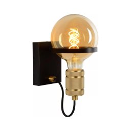 Lampă de perete Lucide 30271/01/30 OTTELIEN 1xE27/60W/230V negru