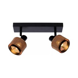 Spot Lucide 77980/02/30 RAFA 2xE14/40W/230V negru/bronz