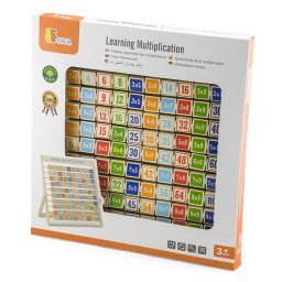 Tabla inmultirii din lemn colorat