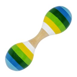 Jucarie zornaitoare maracas dublu verde-albastru