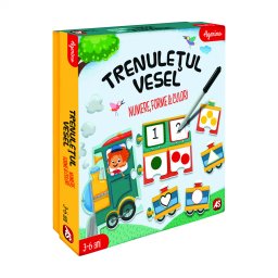 Joc educativ Trenuletul vesel - numere, forme si culori