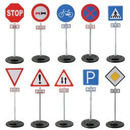 Set Pilsan Jucarie indicatoare rutiere Traffic Signs