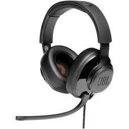 Casti Gaming JBL Quantum 200, Multiplatforma, 3.5mm, PC Splitter, Microfon, Negru