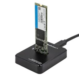 Statie de andocare SSD, Qoltec, Plastic, Negru