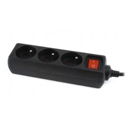 Prelungitor Gembird EG-PSU3F-01, 3x prize Schuko, 0.6m, Negru
