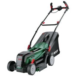 Masina de tuns iarba Bosch UniversalRotak 06008B9E01, 2 x 18V-37-550, 2x18 V, 37 cm latime lucru, inaltime de taiere 25-70 mm , 5 trepte de taiere sac colector 40 L, fara acumulator si incarcator in setul de livrare