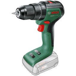 Masina de gaurit si insurubat (bormasina) pe acumulator cu percutie Bosch UniversalImpact 06039D7100, 18 V, 1900 RPM, 60 Nm, 28.500 RPM, 13 mm mandrina rapida, cap surubelnita dublu, fara acumulator/incarcator