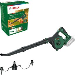 Suflanta de frunze pe acumulator Bosch 06008A0601 Universal LeafBlower 18V-130, flux aer 245 km/h, fara incarcator, fara acumulator< Verde