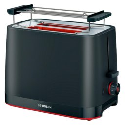 Prajitor de paine Bosch TAT3M123 MyMoment, 950W, 2 felii, Functie dezghetare/Reincalzire, Negru mat