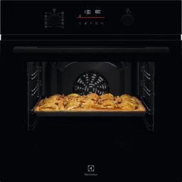 Cuptor incorporabil Electrolux, 65 l, Autocuratare pirolitica, Butoane retractabile, Afisaj digital, Control touch, Grill, Clasa A+, Negru