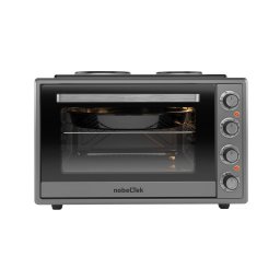 Cuptor electric NobeLTek NLT FSOHP60X, 60L, 2000W, plite electrice 1500w + 1000w, inox