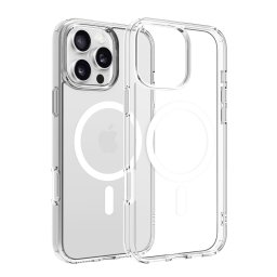 Husa transparenta Dviced pentru iPhone 16 Pro Max, MagSafe, alb