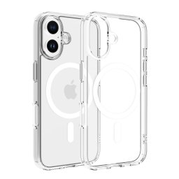 Husa transparenta Dviced pentru iPhone 16, MagSafe, alb