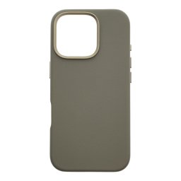 Husa din piele Dviced pentru iPhone 16 Pro Max, MagSafe, gri