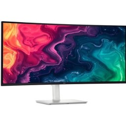 Monitor VA LED Dell 34" S3425DW, UW-QHD (3440 x 1440), HDMI, Ecran curbat, Boxe, 120 Hz, 1 ms, Alb