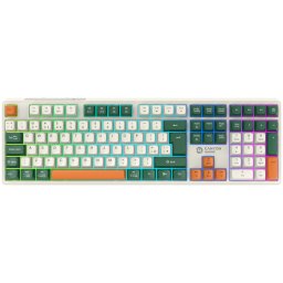 Tastatura Wireless Canyon Shadder GKW-11, RGB, Mecanica, Alb, CND-SKBW11