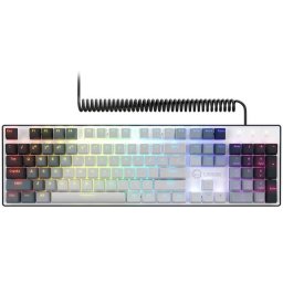 Tastatura Mecanica pentru gaming LORGAR Azar 514TLK, cu cablu, RGB, Alb, LRG-GK514TKL-WH-US