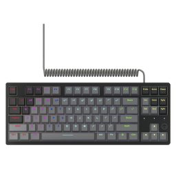 Tastatura Mecanica pentru gaming LORGAR Azar 514TLK, cu cablu, RGB, Negru-gri, LRG-GK514TKL-BK-US