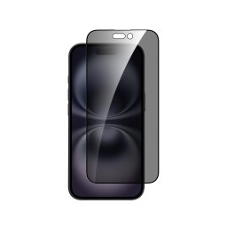 Folie de protectie Dviced pentru iPhone 16 Plus, Privacy, sticla securizata, edge-to-edge, cu aplicator