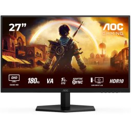 Monitor LED AOC Gaming AGON Q27G42XNE 27 inch QHD VA 0.5 ms 180 Hz HDR, Negru