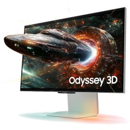 Monitor LED Samsung Gaming Odyssey 3D G9 LS27FG900XUXEN 27 inch UHD IPS 1 ms 165 Hz HDR FreeSync Premium Pro, Gri-Argintiu