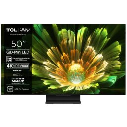 Televizor Mini LED TCL 50Q7C, 126 cm, Smart, Ultra HD 4K, WiFi, Clasa F, Negru